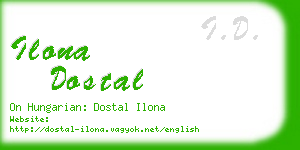 ilona dostal business card